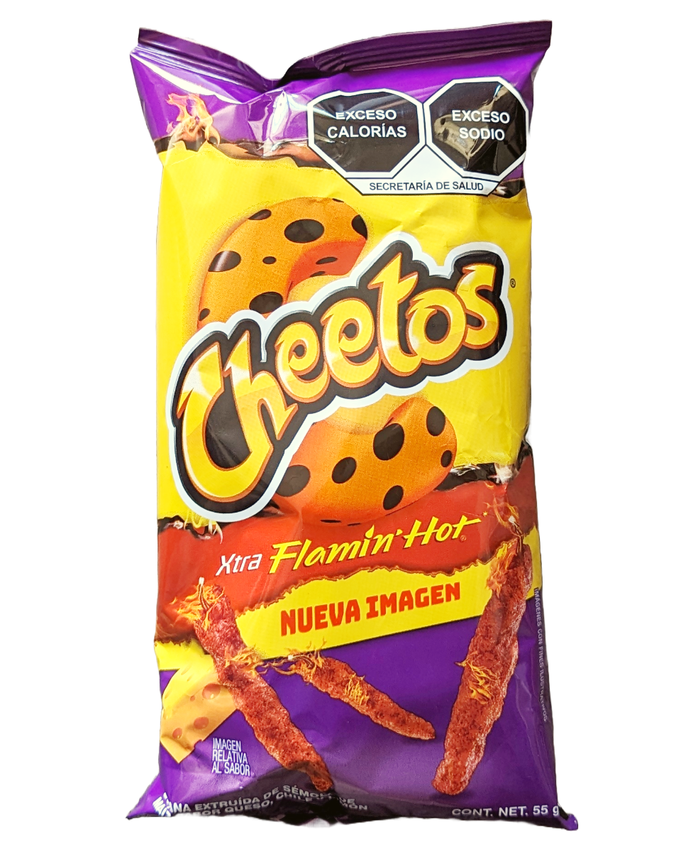 Sabritas Cheetos Xtra Flamin Hot, Mexican Chips 55g - Sol Dias Mexican Treats