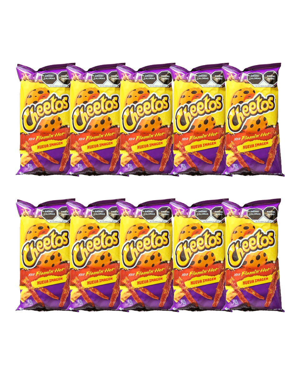 Sabritas Cheetos Xtra Flamin Hot, Mexican Chips 55g - Sol Dias Mexican Treats