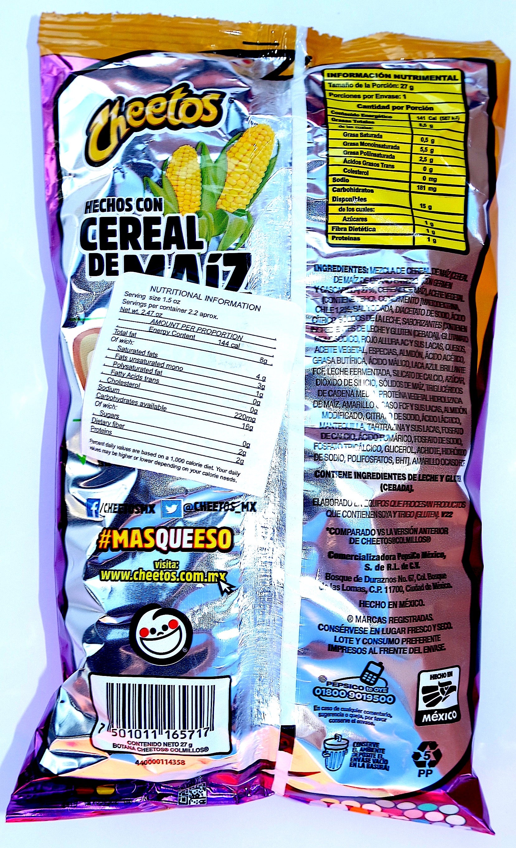 Cheetos Colmillos 29g | Spicy Mexican Chips | Sabritas Mexicanas - Sol Dias