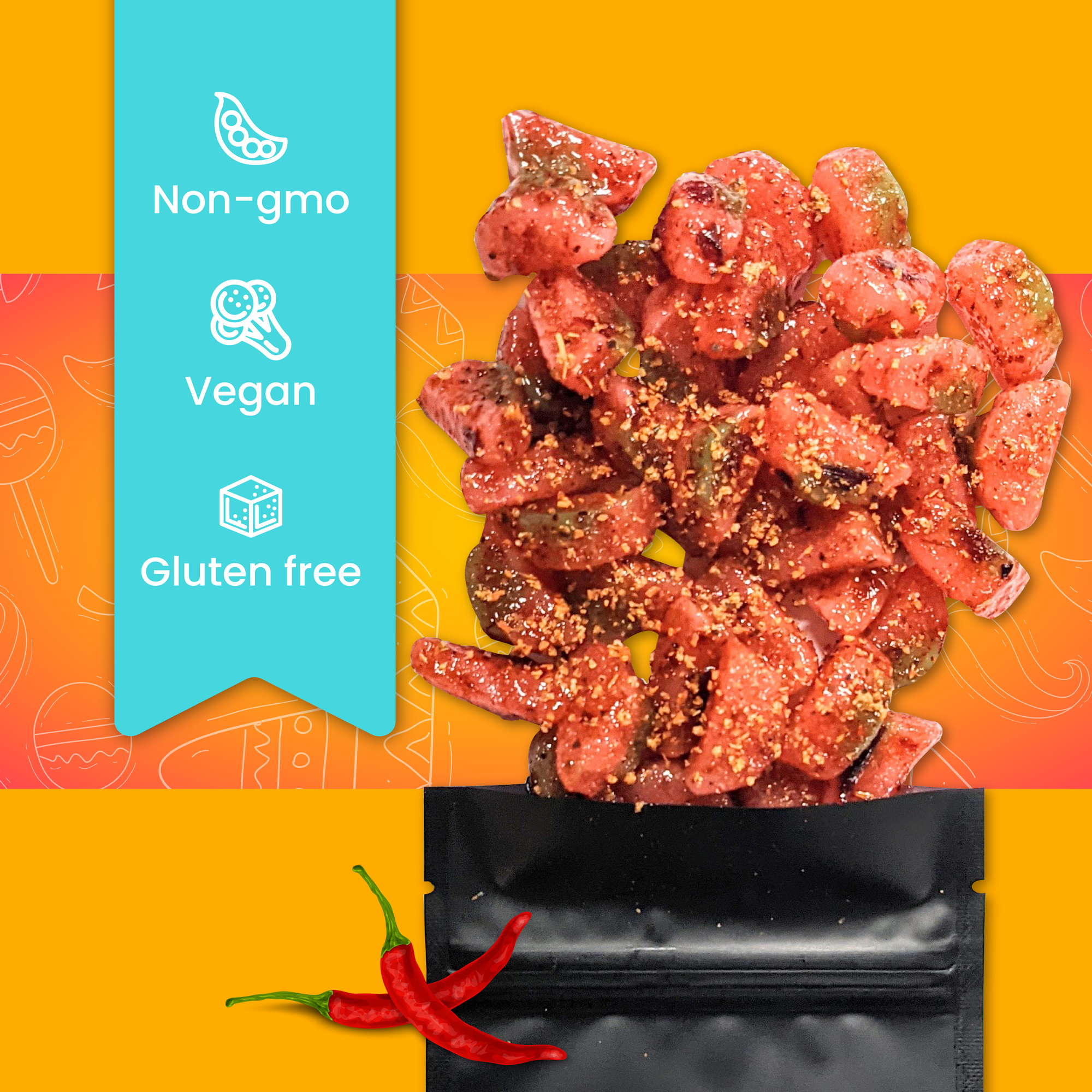 Dulces Enchilados Sour Patch Watermelon 5 oz - American Candy Meets Mexican Spices - Sol Dias