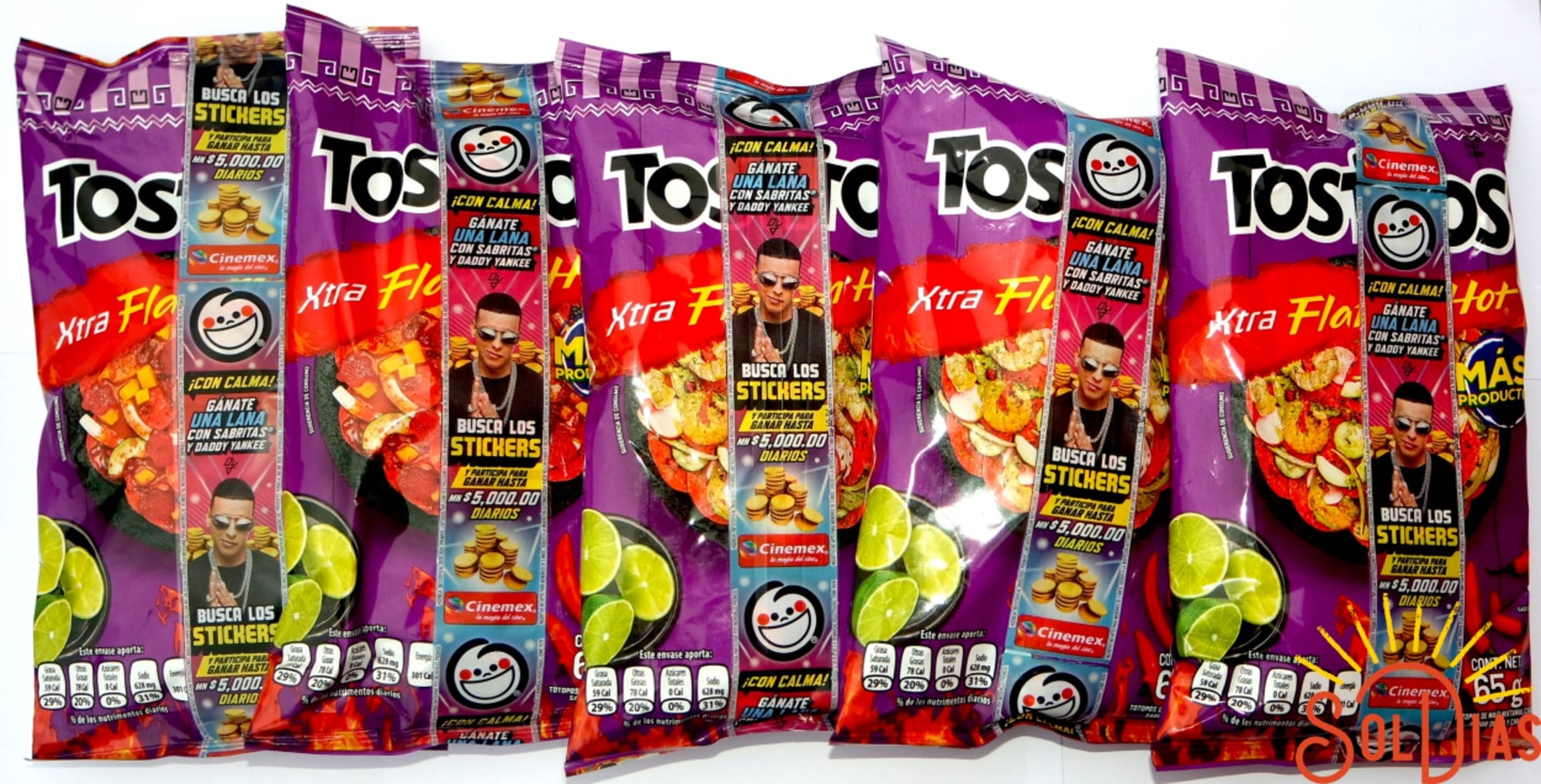 Tostitos Xtra Flamin' Hot, 62g Mexican Chips - Sol Dias