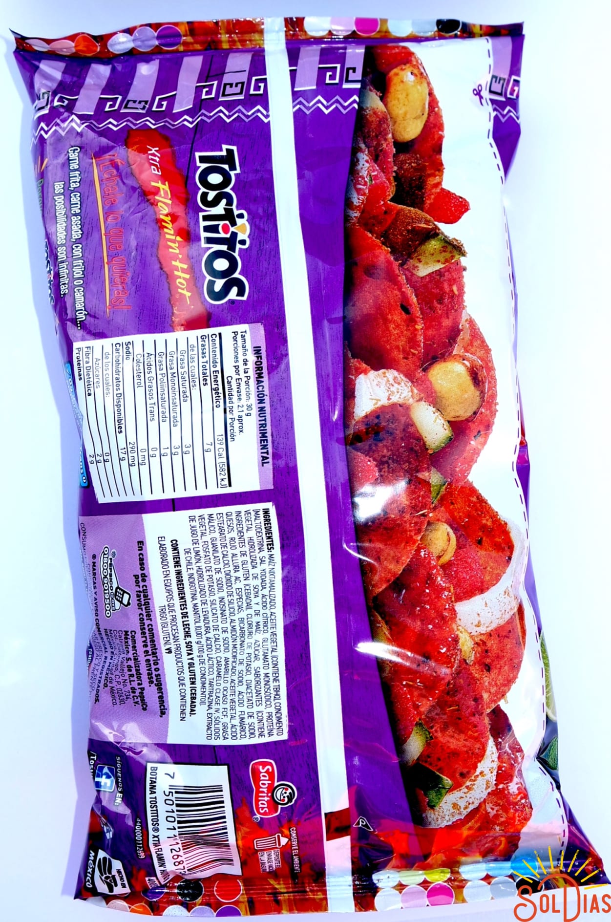Tostitos Xtra Flamin' Hot, 62g Mexican Chips - Sol Dias