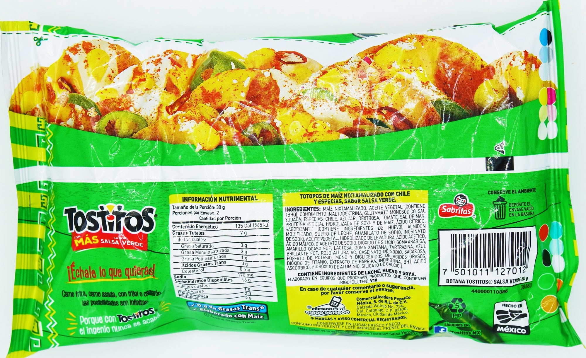 Sabritas Tostitos Salsa Verde, 60g | Mexican Chips - Sol Dias