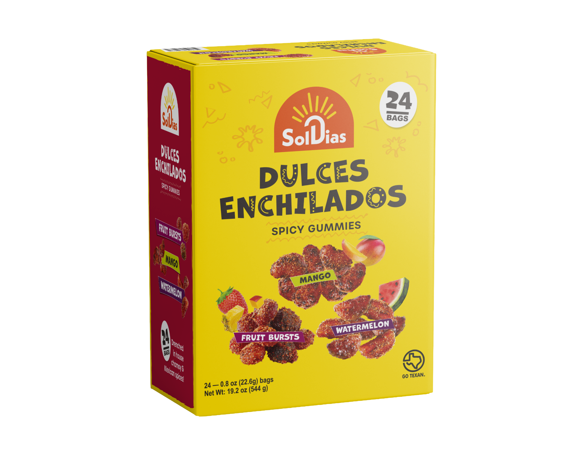 Sol Dias Dulces Enchilados Variety Mix 0.8 oz, 24 Pack - Sol Dias Mexican Treats