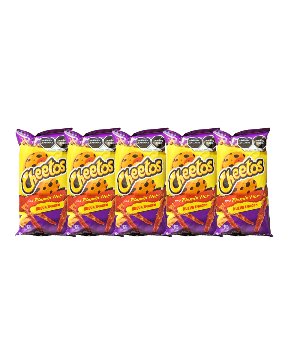 Sabritas Cheetos Xtra Flamin Hot, Mexican Chips 55g