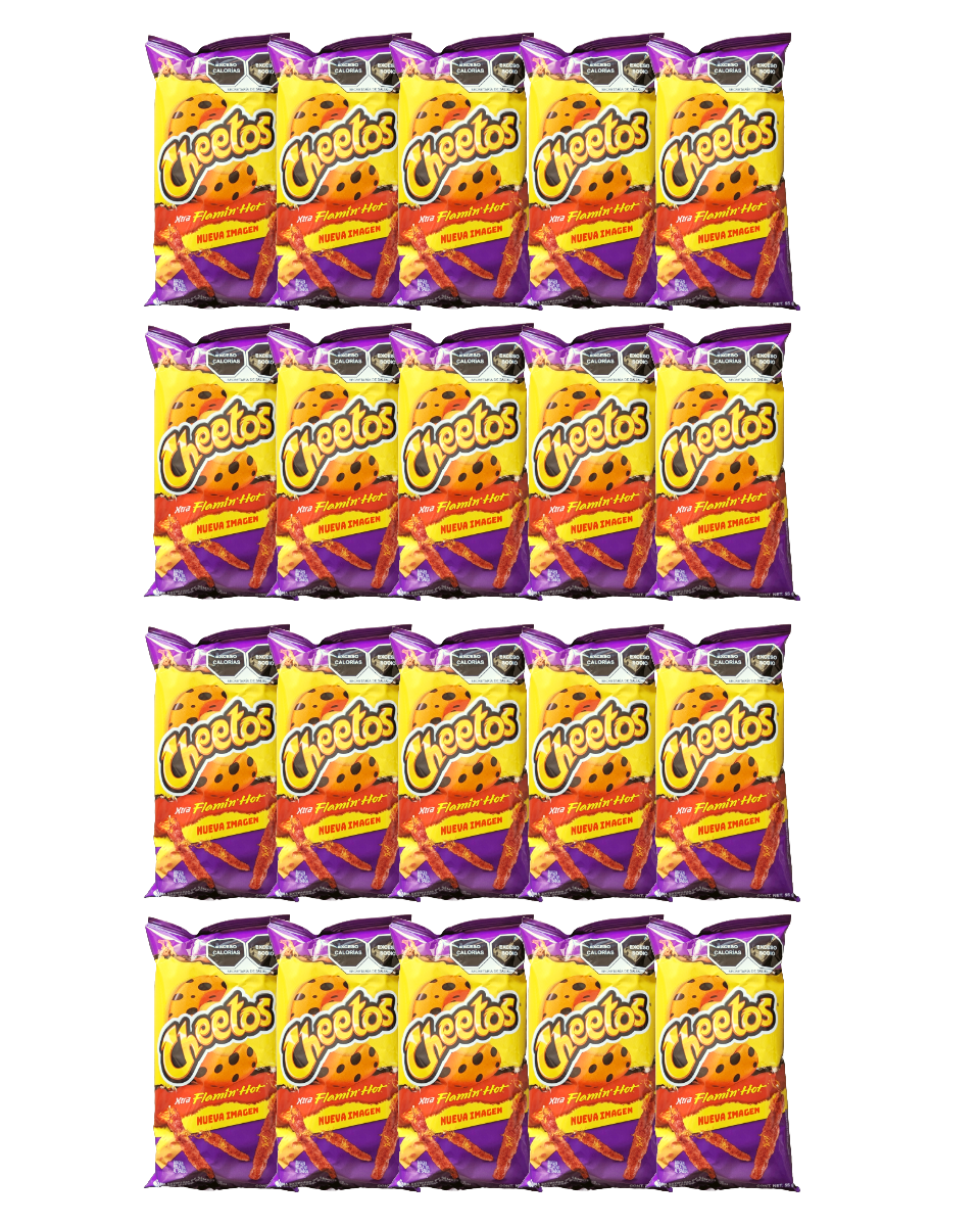 Sabritas Cheetos Xtra Flamin Hot, Mexican Chips 55g