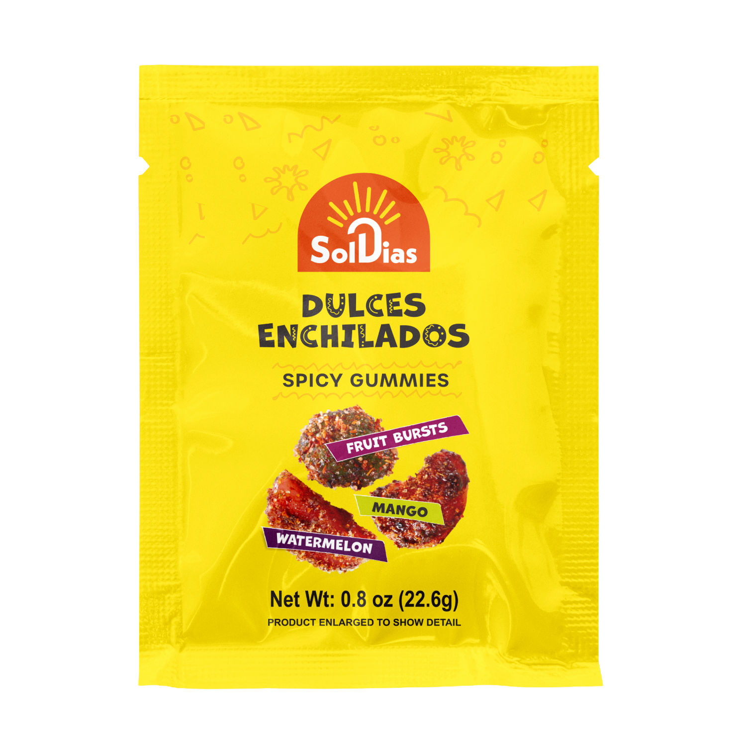Sol Dias Dulces Enchilados Variety Mix 0.8 oz, 24 Pack - Sol Dias Mexican Treats