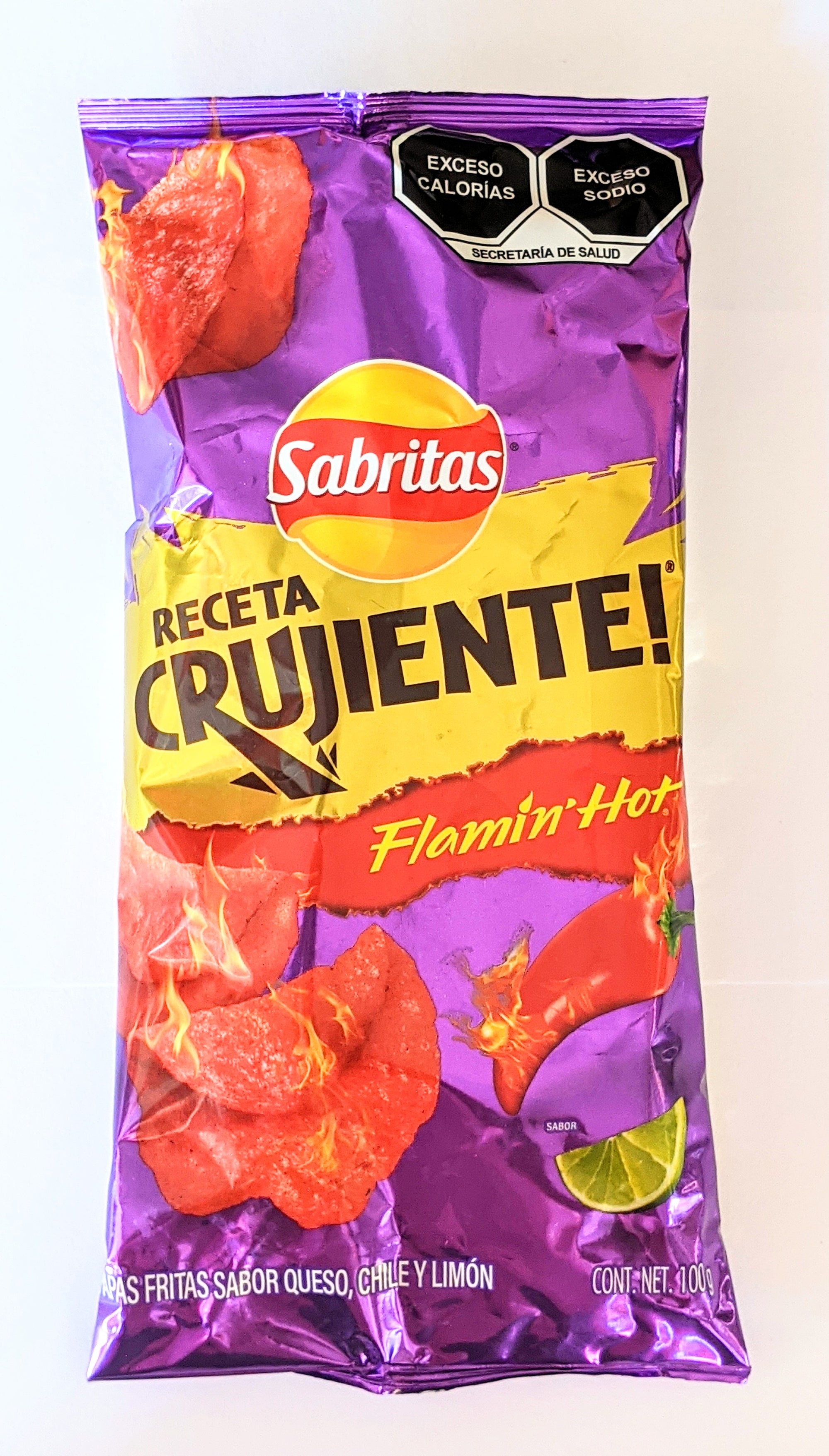 Sabritas Xtra Flamin Hot 100g | Spicy Mexican Chips | Sabritas Mexicanas - Sol Dias