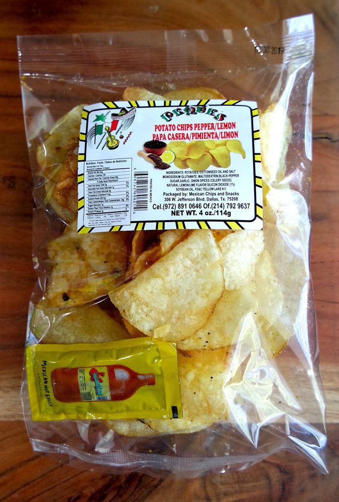 Papas Caseras, Mexican Kettle Chips 4 oz - Sol Dias