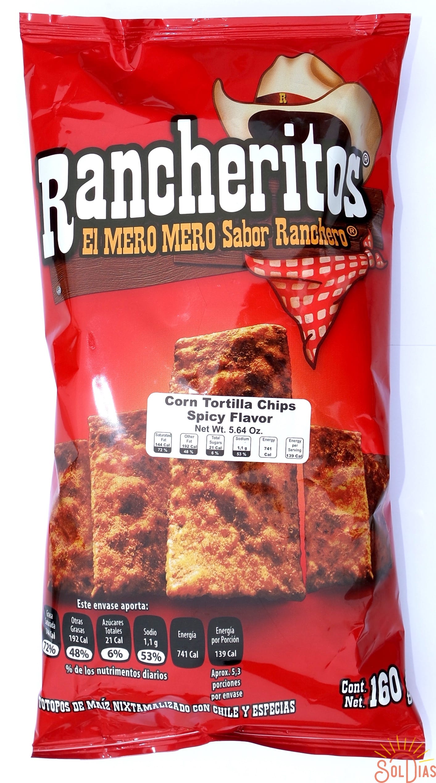 Sabritas Rancheritos 145g | Thin Spicy Mexican Chips - Sol Dias
