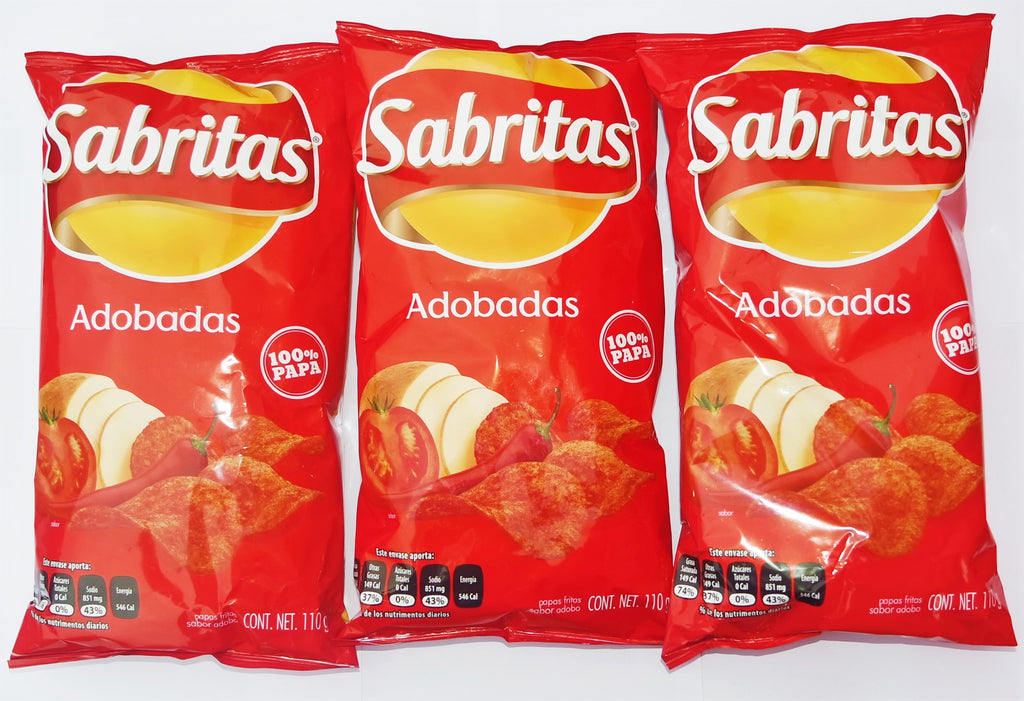 Sabritas Adobadas 105g | Spicy Mexican Chips - Sol Dias