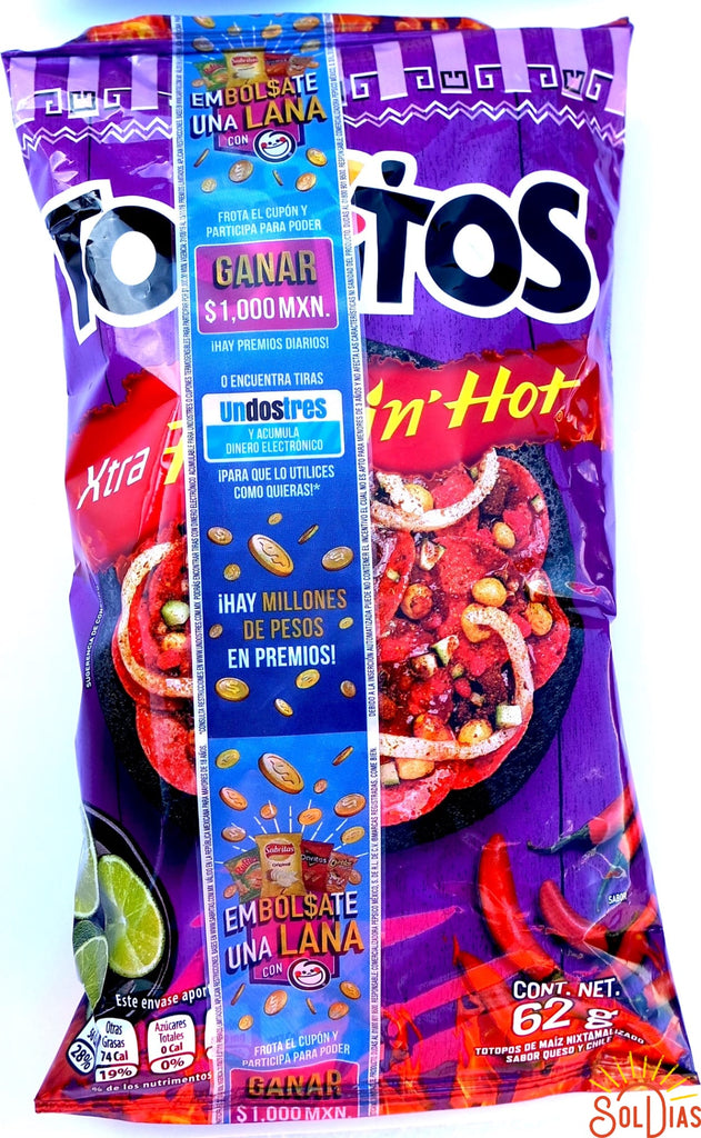Tostitos Xtra Flamin' Hot, 62g Mexican Chips - Sol Dias